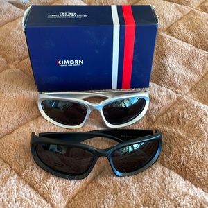 New set of Two Kimorn wrap around UV sunglasses